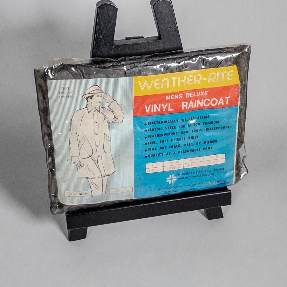 Vintage Weather-rite Vinyl Raincoat Men’s Deluxe Large